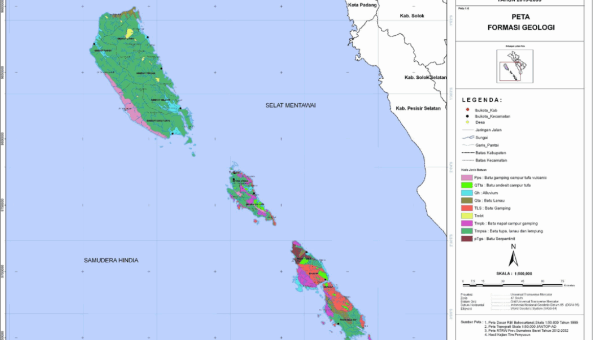 Peta RTRW Kabupaten Kepulauan Mentawai